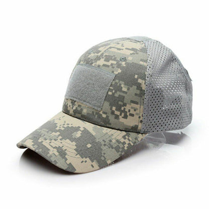Airsoft Cap Breathable Sun Visor Trucker Hat Mesh Hunting Hiking Spring Tactical