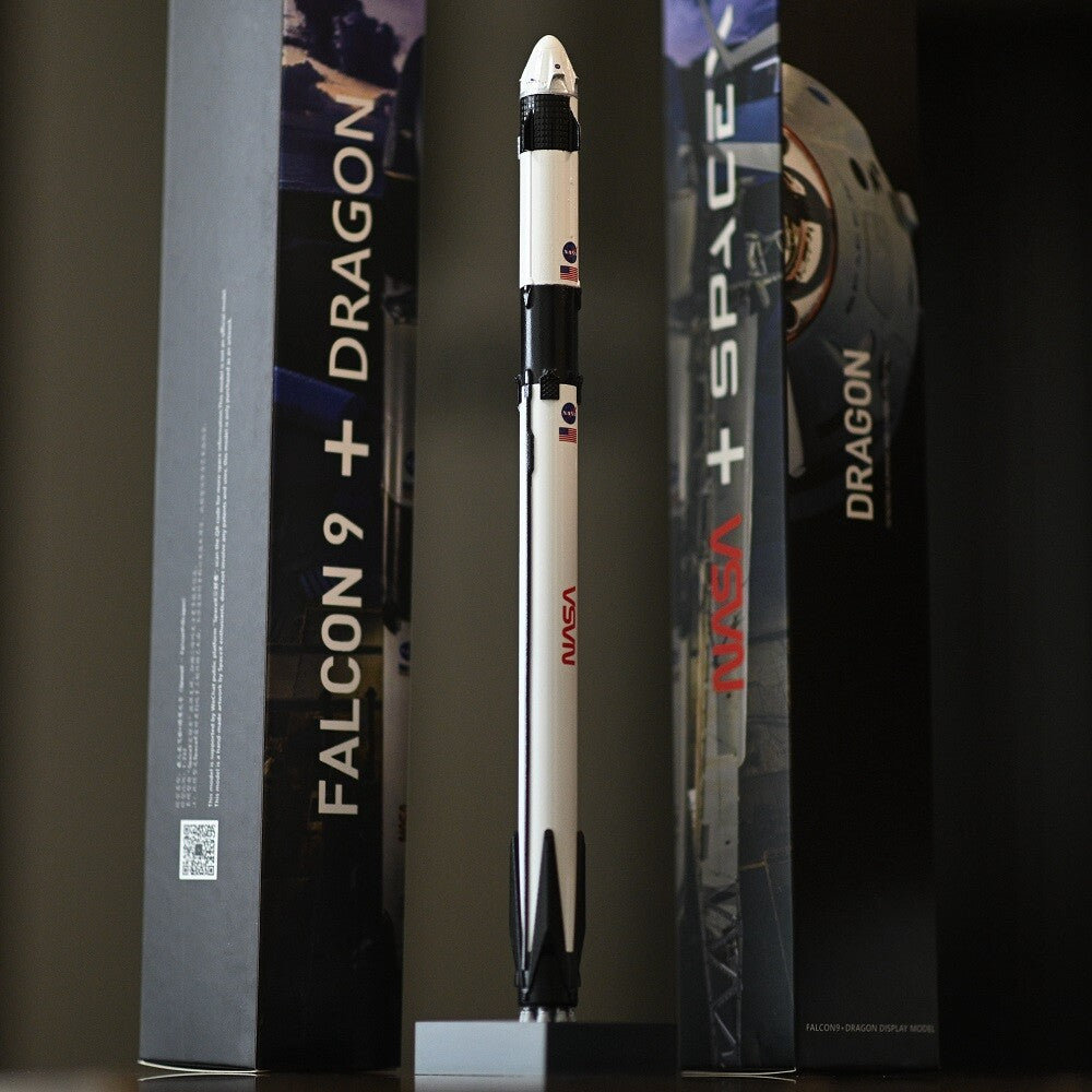 1:233 Space X Falcon 9 Crew Dragon Spacecraft Rocket Model Toy
