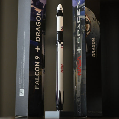 1:233 Space X Falcon 9 Crew Dragon Spacecraft Rocket Model Toy