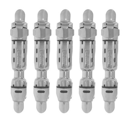 5PCS/Set Stainless Steel Adjustable Plate Reel Seats Fishing Rod Repair DIY