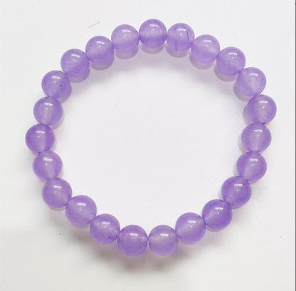 6/8/10/12/14Mm Natural Mixed Multicolor Jade Round Gemstone Beads Bracelet 7.5"