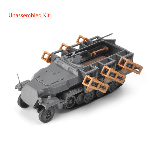 1:72 WWII Land Stuka Rocket Armored Vehicle 4D Car Model Military Ornaments DIY