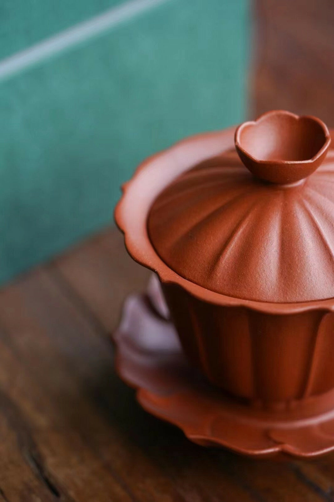 130cc chinese Yixing Handmade Zisha GaiWan Zhu Clay tea cup Gongfu tureen
