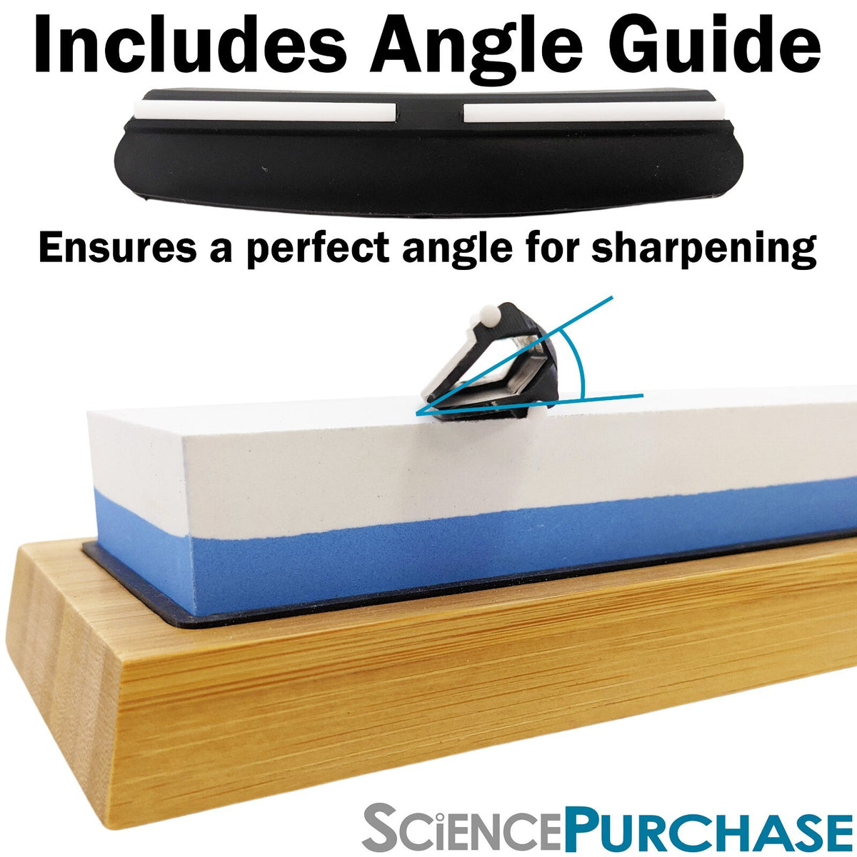 Knife Sharpening Whetstone Set - 2 Sizes of 1000/6000 Grit Stones and 140/32 Axe