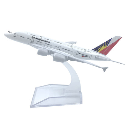 1:400 16cm A380 Philippine Airlines Plane Metal Airplane Alloy Plane Model