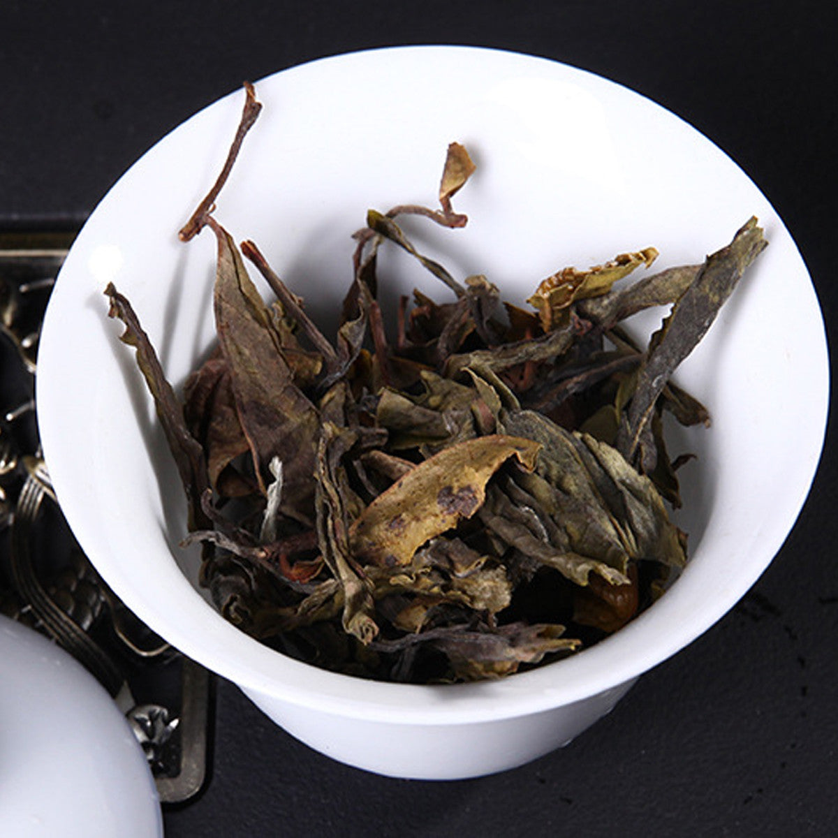 357g Yunnan Puer Raw Tea Cake Ancient Tree Golden Leaf Chinese Pu-erh Green Tea