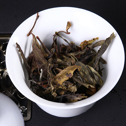 357g Yunnan Puer Raw Tea Cake Ancient Tree Golden Leaf Chinese Pu-erh Green Tea