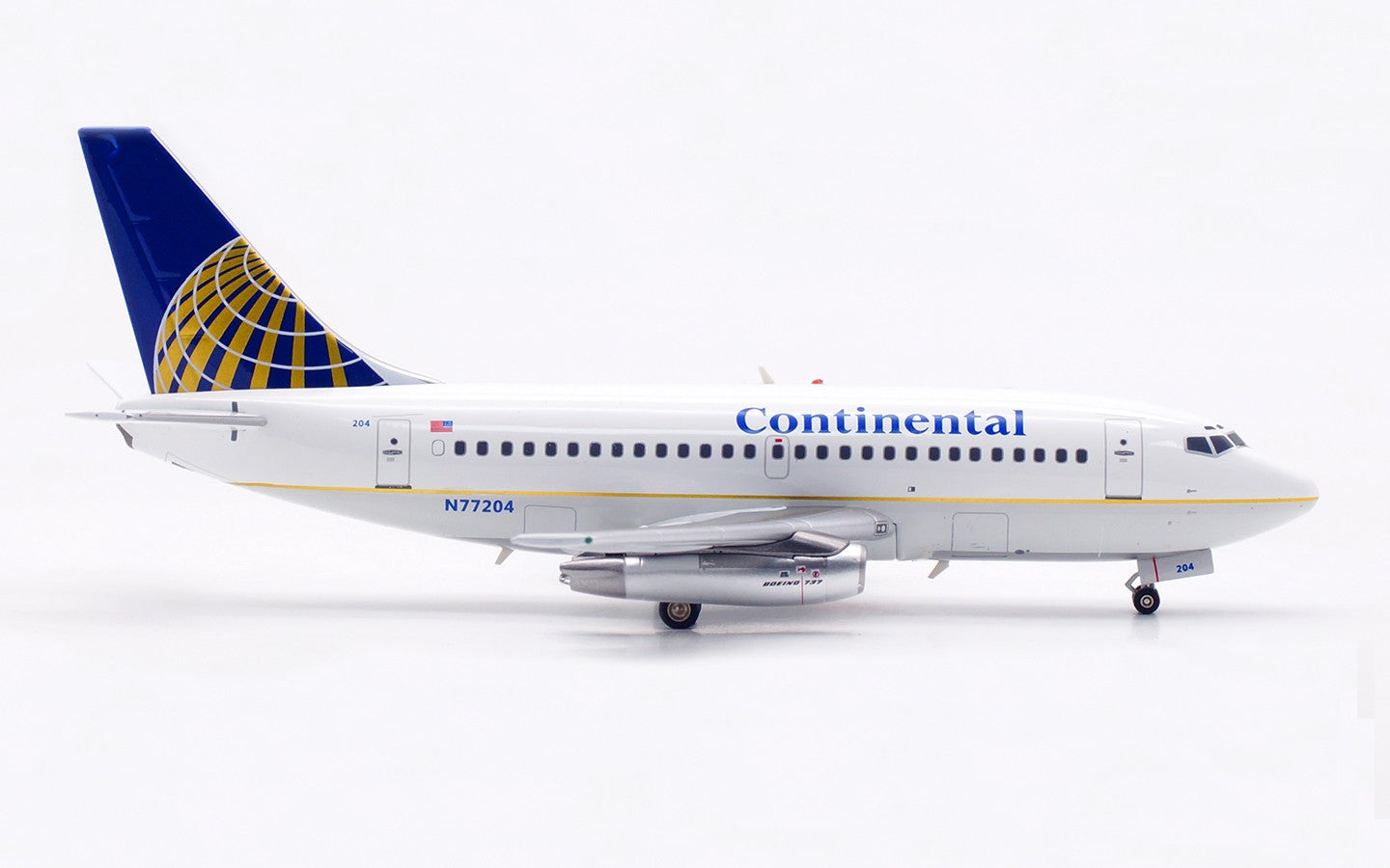1:200 InFlight Continental Airlines B737-100 Airplane Diecast Aircraft Model