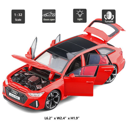 1/32 Audi RS6 Model Car Diecast Toy Vehicle Boys Toys Kids Gifts Doors Open