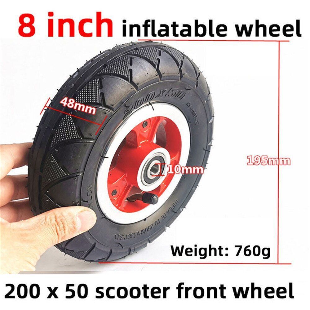 8Inches Outer Tire Inner Tube 200x50 Inflatable Wheel Brake Electric Gas Scooter