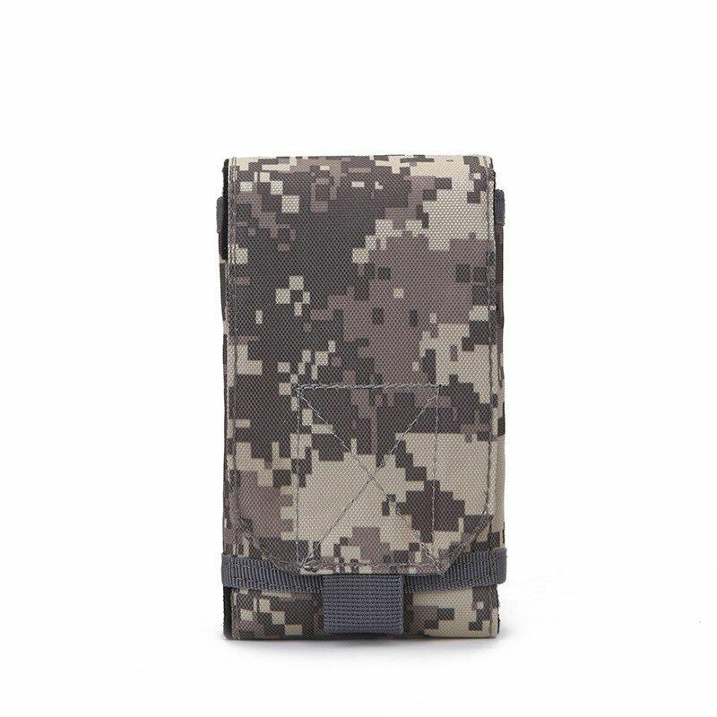 Outdoor Camouflage Bag Phone Holder Waist Belt Case Waterproof Nylon Hunting 9CM