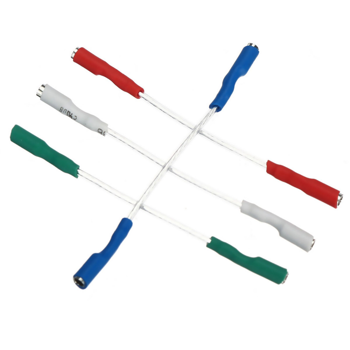 4Pcs 7N headshell wires OFC turntable leads phono cartridge cables replacement B