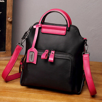Oil Wax Leather Women's Fashion Backpack Outdoor Travel Rucksack School Bag