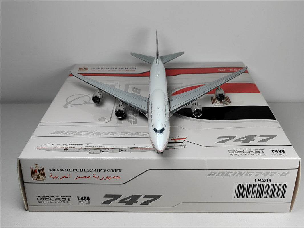 1:400 JC Wings ARAB REPUBLIC OF EGYPT B747-8 Passenger Airplane Diecast Model