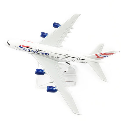 1:400 British Airways A380 Model Plane Alloy Diecast Airplane Aircraft Ornaments