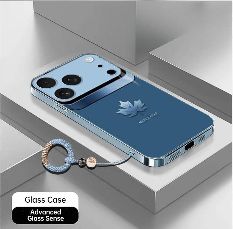 Apple-17Light luxury maple leaf high-quality heat dissipation mobile phone case