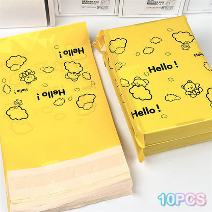 10Pcs Courier Bag Envelope Packaging Bags Pink Waterproof Self Adhesive Seal Bag