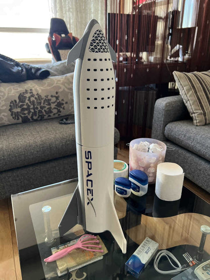 1/144 Scale Spacex Starship Painted Model 3D Print