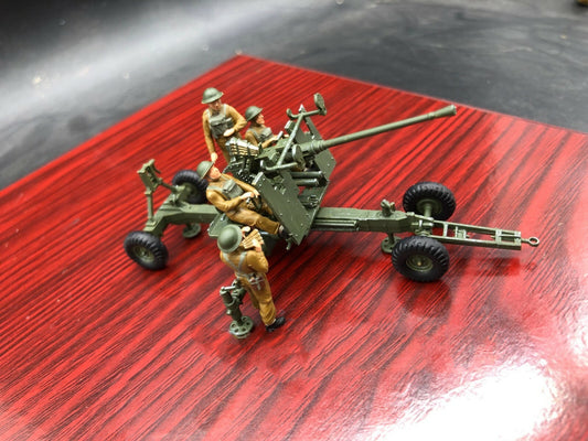 1/72 British Bofors 40-mm MK-2 AA-Gun & Crew handPainted Model*6170