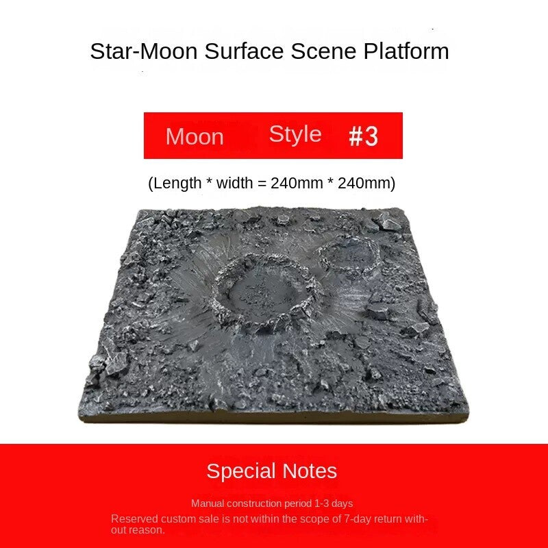Platform Moon Model Moon Planet Landscape Finished Scene Display Props