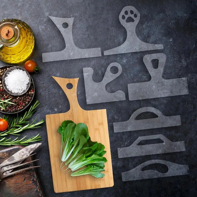 Cutting Board Template Clear Acrylic Charcuterie Handle Angled Tracing Stencils