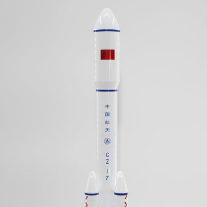 1:200 38CM China Long March CZ-7 Carrier Rocket Diecast Aerospace Model