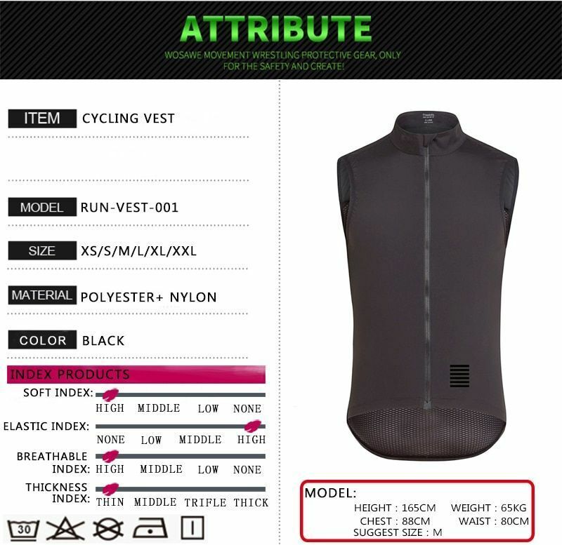 Cycling Vest Bike Bicycle Windproof Water Sleeveless Reflective Bike Clothing