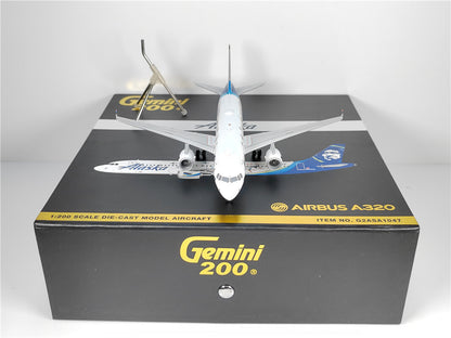1:200 Geminijets Alaska AIRBUS A320 Airplane Diecast Aircraft Model