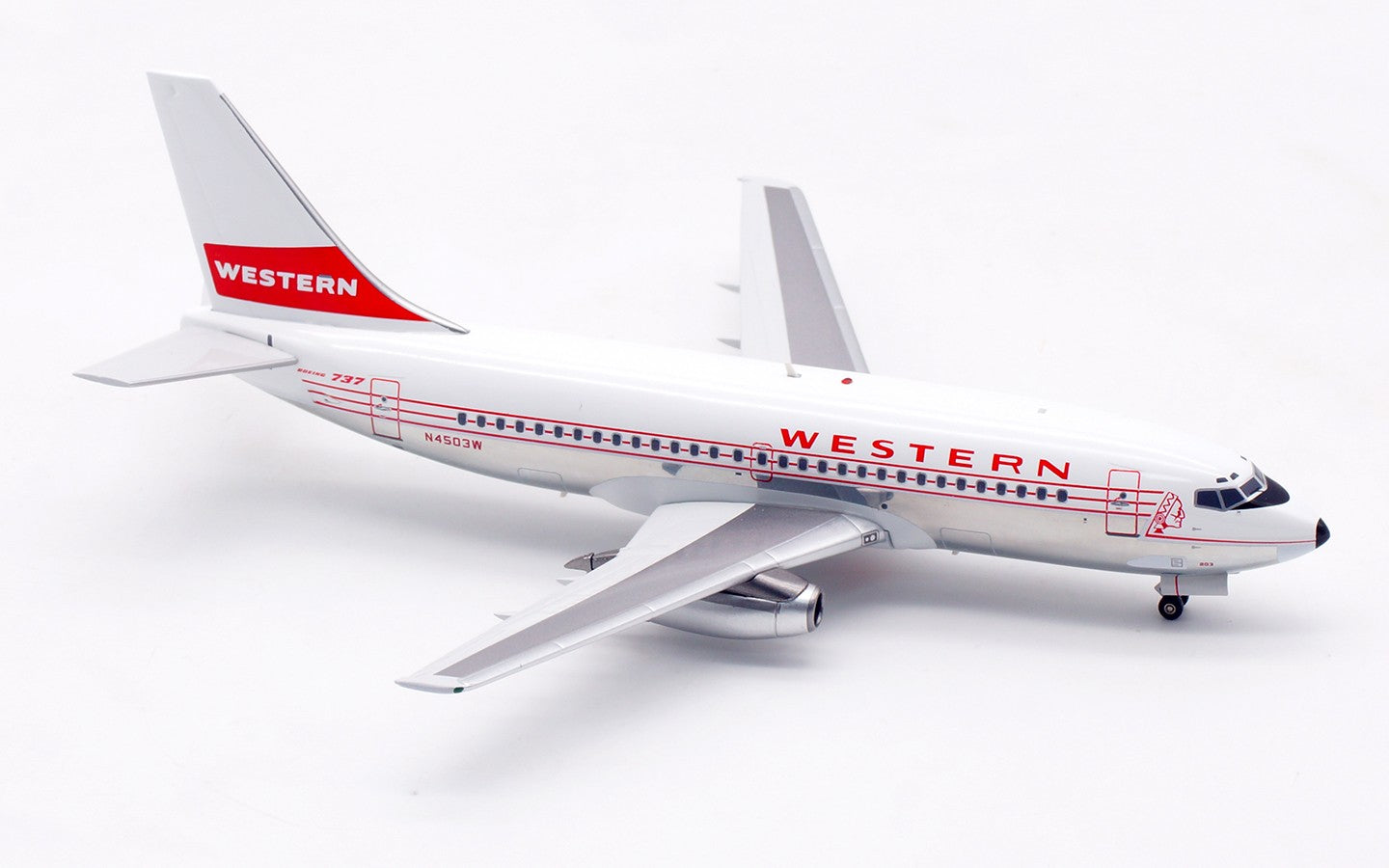 1:200 Inflight200 WESTERN Boeing 737-200 Passenger Plane Diecast Aircraft Model