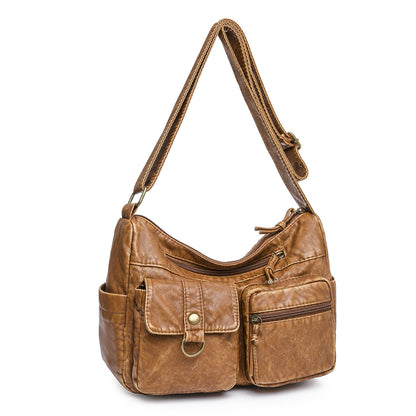 Vintage Womens Crossbody Shoulder Bag Purse Clutch PU Leather Sling Tote Handbag
