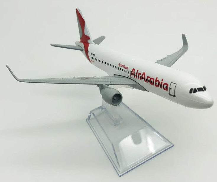 16CM Air Arabia AIRBUS A320 Passenger Aircraft Aeroplane Diecast Airplane Model