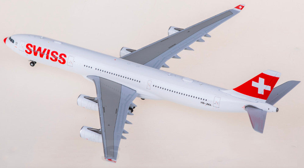 1:400 JC Wings Swiss Airbus A340-300 Airplane Diecast Aircraft Plane Model