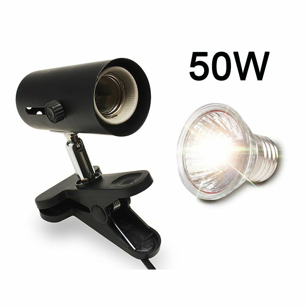Reptile Lamp UVA UVB 3.0 Clip-on Ceramic Light Holder Turtle Basking UV Heating