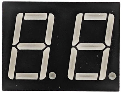 15 Pack Common Anode 2 Digits 18 Pin Red LED 7-Segment Display