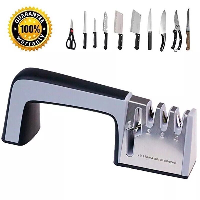KNIFE Sharpener PROFESSIONAL System Scissors Tool Heavy Duty Diamond Tungsten