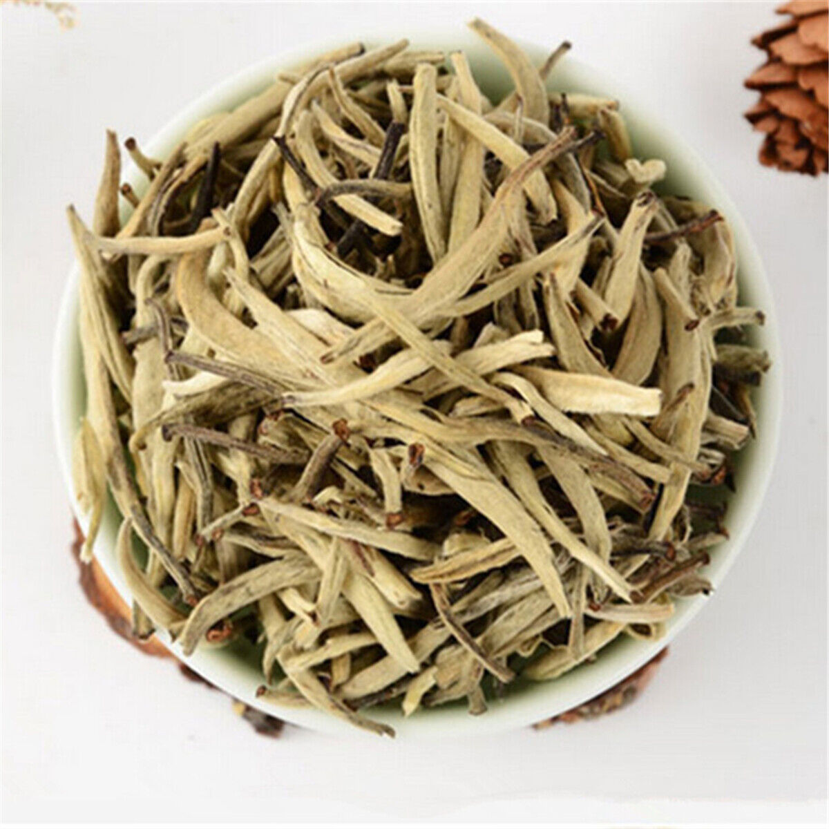 Anti-age Chinese Organic Tea White Tea Silver Needle Tea Health Care Food 100g