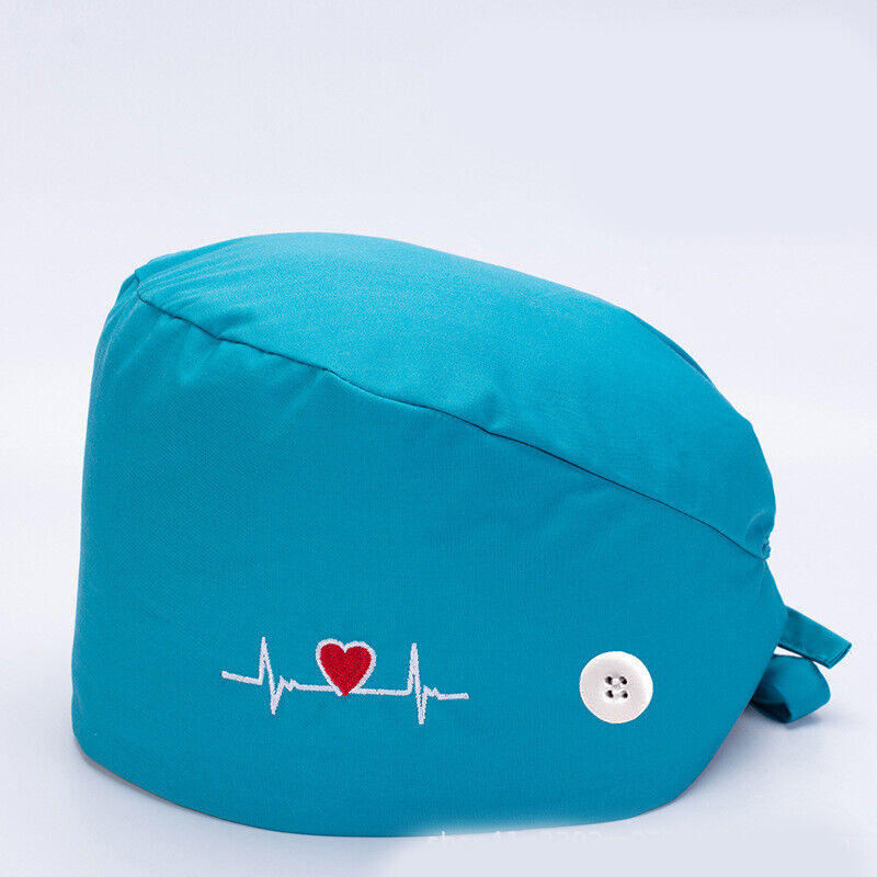 Surgical Cap Baotou Cap Doctor Hat Electrocardiogram Nurse Pure Cotton Buckle