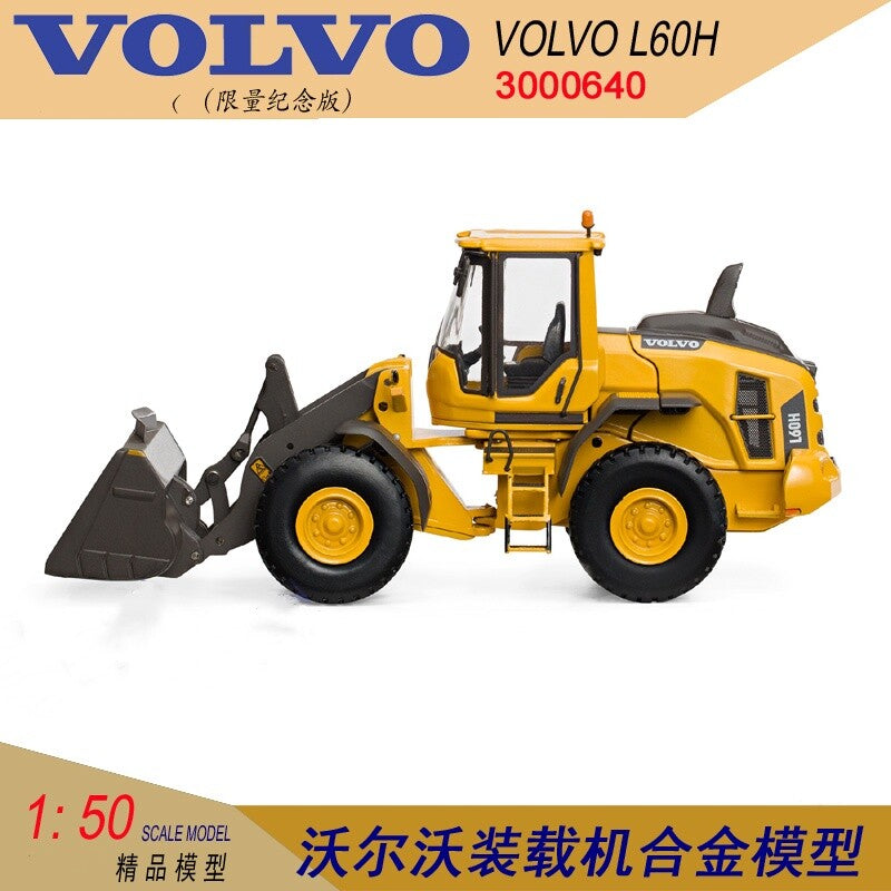 1:50 VOLVO L60H Wheel Loader Forklift Construction Machine Diecast Model