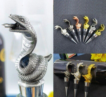 Wine Stopper Creative Snake Zinc Alloy Champagne Bottle Keeping Fresh Sealed Cap