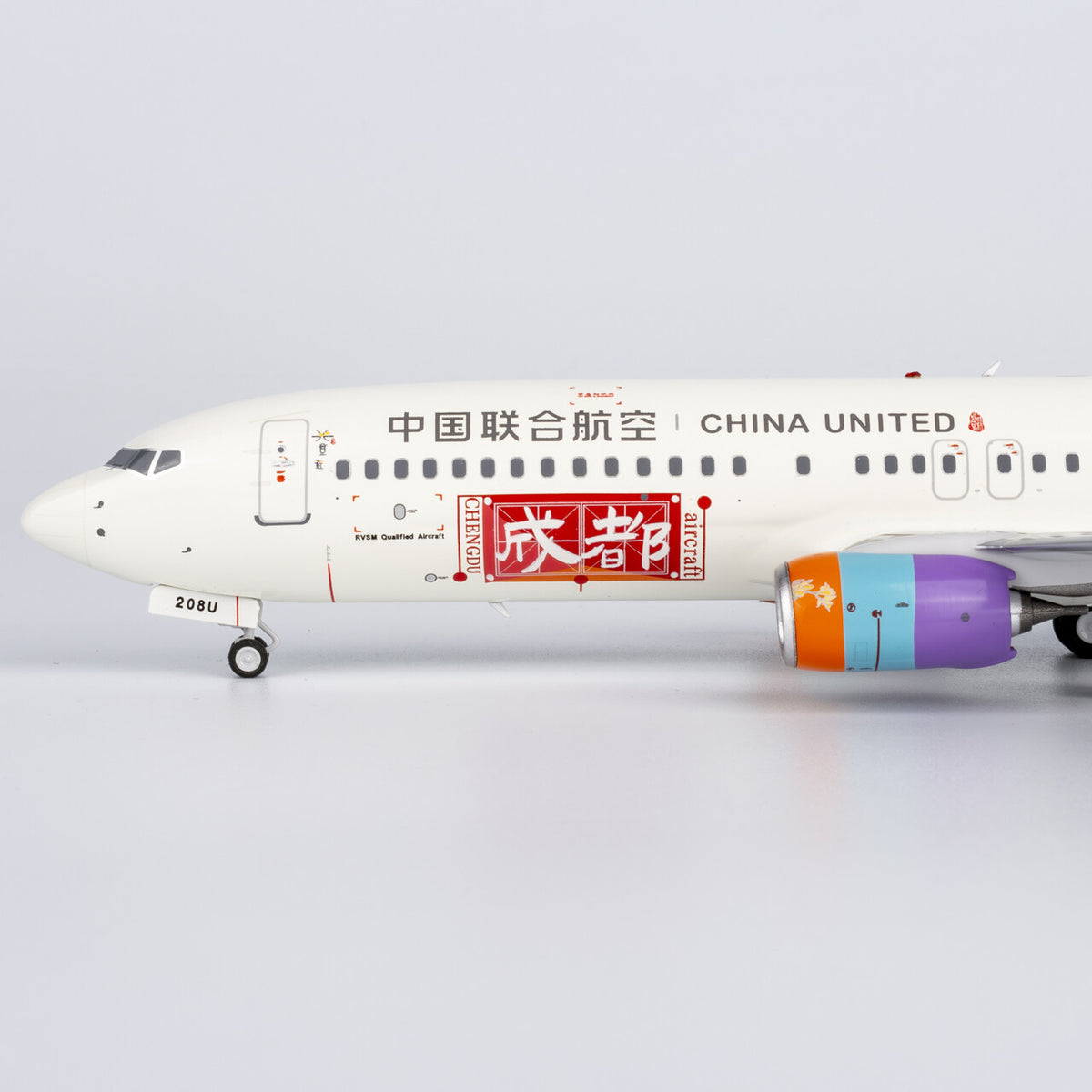 1:200 NGmodels China United Airlines B737-800 Passenger Airplane Diecast Model
