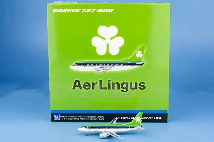 1:400 JC Wings Aer Lingus BOEING 737-500 Passenger Plane Diecast Aircraft Model