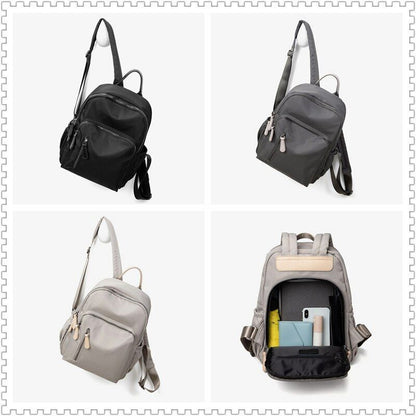 Backpack Fashion Bag Pack Waterproof Travel Bag Oxford Cloth Rucksack Gray/Black
