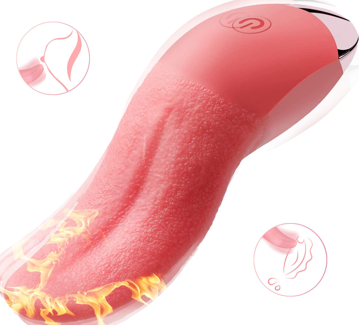 Clitoral Vibrators Tongue Licking G Spot Vaginal Stimulator Rose Toys for Women