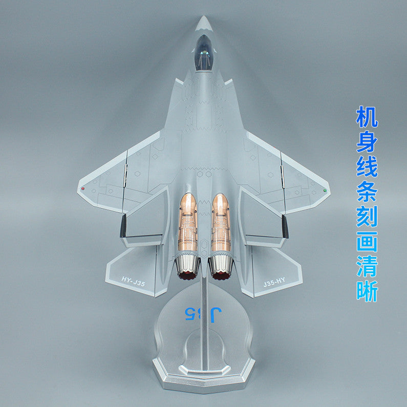 1:32 45CM CHINA J-35 Shipborne Fighter Aircraft Diecast Military Plane Model