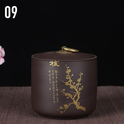 Ceramic Storage Tank Porcelain Moisture-Proof Tea Cans Food Storage Container