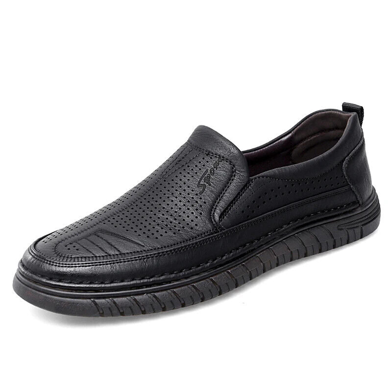 Men's Loafers Leather Flats Classics Driving Shoes Men Formal Business Shoes