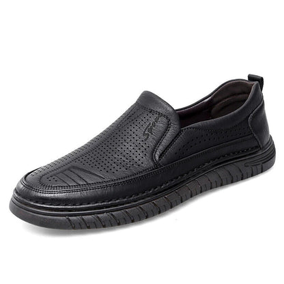 Men's Loafers Leather Flats Classics Driving Shoes Men Formal Business Shoes
