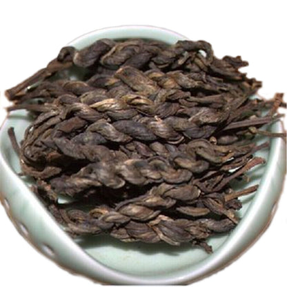 Yunnan Snowy Raw Pu-Erh Tea Healthy Food Handmade Plait Puer Tea Green Tea