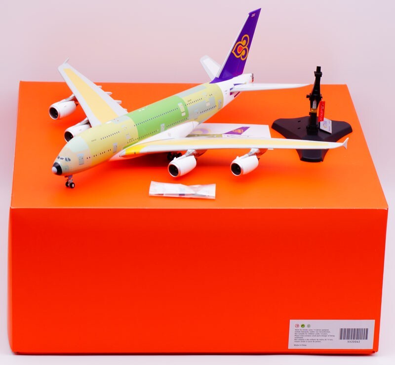 1:200 37CM JC Wings THAI AIRBUS A380 Passenger Airplane Diecast Aircraft Model