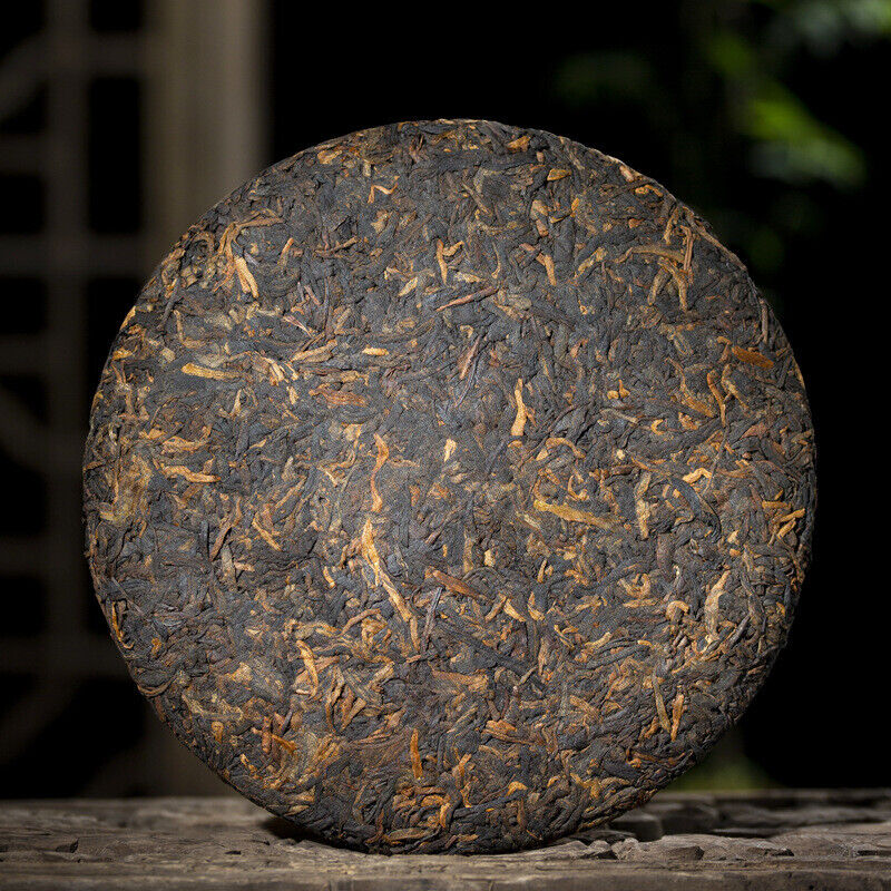 357g Lao Banzhang Puerh Ripe Tea Cake Menghai Brown Mountain Seven Cakes 12.59oz